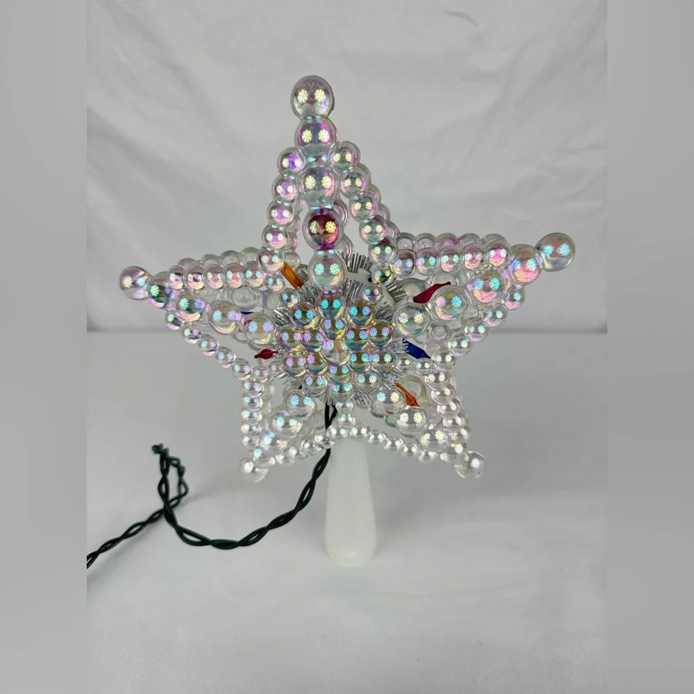 Vintage 90’s Light Up Plug In Christmas Tree Topper